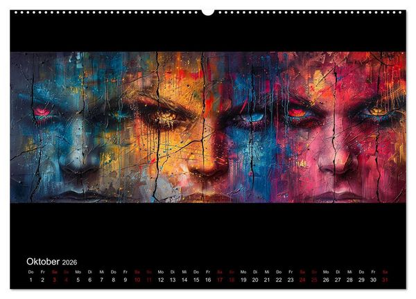 Produktbild: Abstrakte Augenblicke (hochwertiger Premium Wandkalender 2026 DIN A2 quer), Kunstdruck in Hochglanz