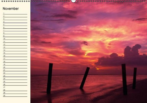 Produktbild: Immerw&auml;hrender Geburtstagskalender &ndash; Beautiful Sunsets (Wandkalender immerw&auml;hrend DIN A2 quer)