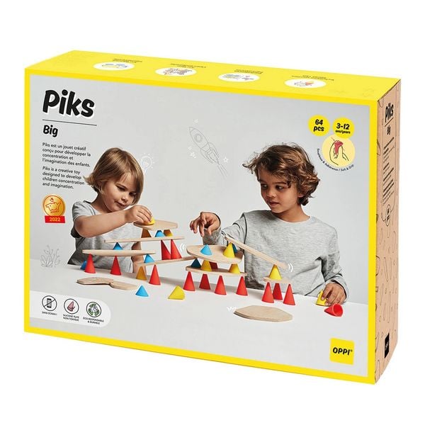 OPPI TOYS - Piks Stapelspielzeug Set big