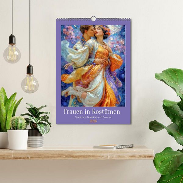 Produktbild: Frauen in Kost&uuml;men - Sinnliche Sch&ouml;nheit des Art Nouveau (Wandkalender 2026 DIN A3 hoch), CALVENDO Monatskalender