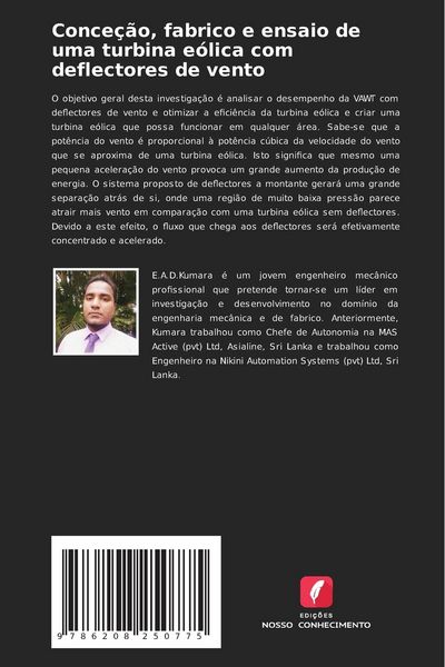 Produktbild: Conce&ccedil;&atilde;o, fabrico e ensaio de uma turbina e&oacute;lica com deflectores de vento