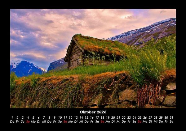 Produktbild: Bergige Welten 2026 Fotokalender DIN A3