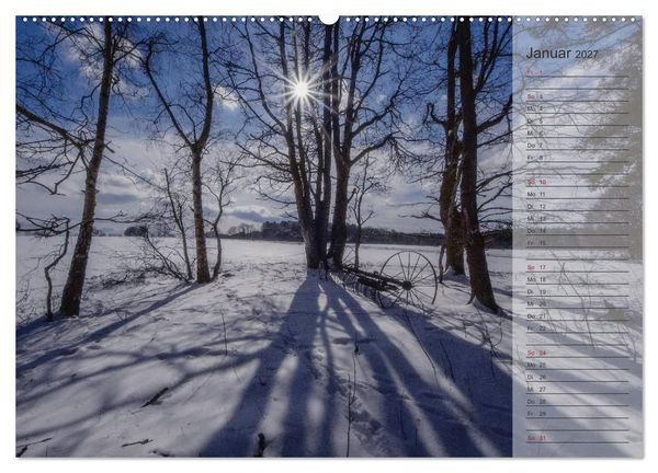 Produktbild: Unser Wald - Magische Sichten in norddeutsche W&auml;lder / Geburtstagskalender (hochwertiger Premium Wandkalender 2027 DIN A2 quer), Kunstdruck in Hochglanz