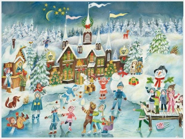 Produktbild: Adventskalender "Eislauffreuden am Schlo&szlig;"