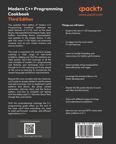 Produktbild: Modern C++ Programming Cookbook - Third Edition