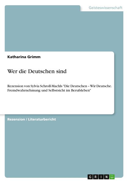 Produktbild: Wer die Deutschen sind