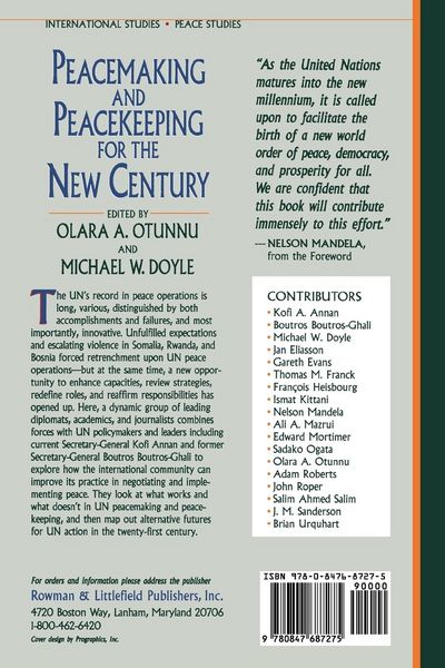 Produktbild: Peacemaking and Peacekeeping for the New Century