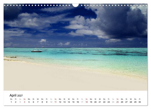 Produktbild: Malediven &ndash; Das Paradies im Indischen Ozean III (Wandkalender 2027 DIN A3 quer), CALVENDO Monatskalender