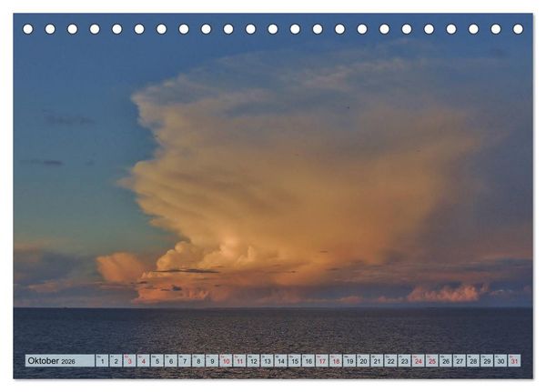 Produktbild: Sonne, Sand und Meer. Farben der K&uuml;ste (Tischkalender 2026 DIN A5 quer), CALVENDO Monatskalender