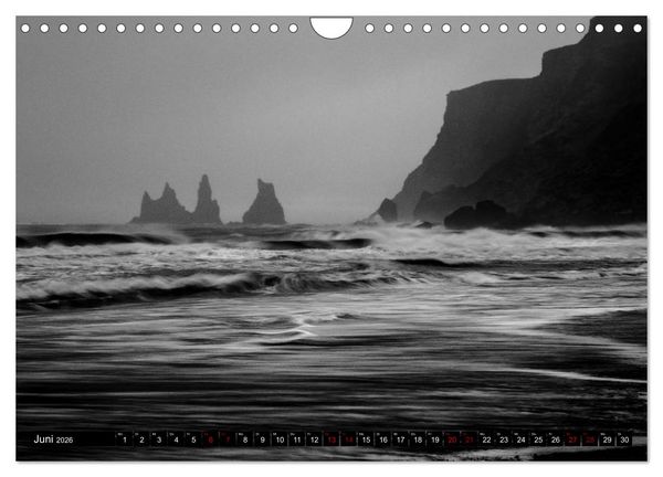 Produktbild: Dramatik in SW (Wandkalender 2026 DIN A4 quer), CALVENDO Monatskalender