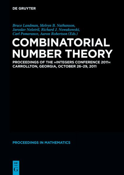 Produktbild: Combinatorial Number Theory