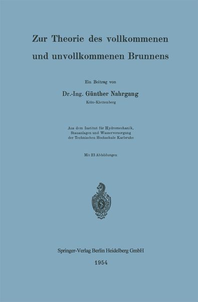 Produktbild: Zur Theorie des vollkommenen und unvollkommenen Brunnens
