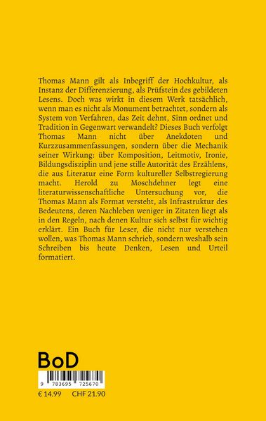 Produktbild: Thomas Mann als Dispositiv