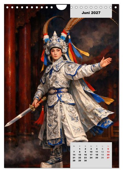 Produktbild: Masken und Magie &ndash; Die Gesichter der Peking-Oper (Wandkalender 2027 DIN A4 hoch), CALVENDO Monatskalender