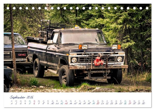 Produktbild: US Cars & Trucks in Alaska (Tischkalender 2026 DIN A5 quer), CALVENDO Monatskalender