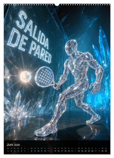 Produktbild: Padel G&ouml;tter (Wandkalender 2026 DIN A2 hoch), CALVENDO Monatskalender