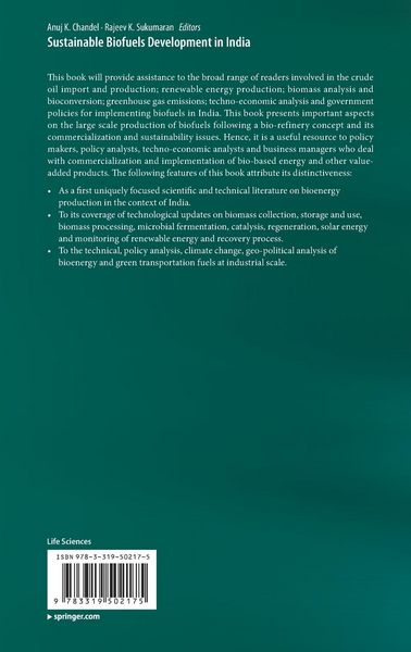 Produktbild: Sustainable Biofuels Development in India