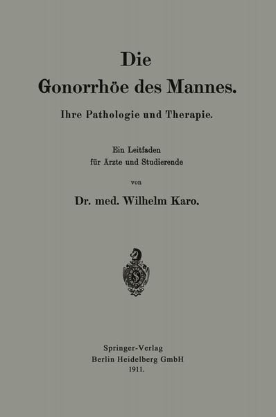 Produktbild: Die Gonorrh&ouml;e des Mannes