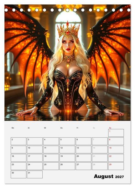 Produktbild: Herrscherinnen der Galaxien (Tischkalender 2027 DIN A5 hoch), CALVENDO Monatskalender