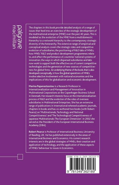 Produktbild: The Strategic Development of Multinationals