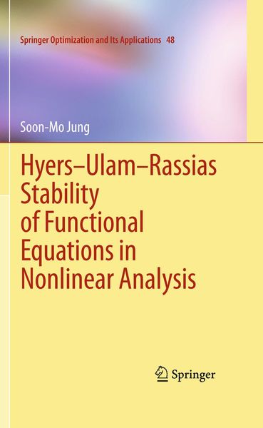 Produktbild: Hyers-Ulam-Rassias Stability of Functional Equations in Nonlinear Analysis