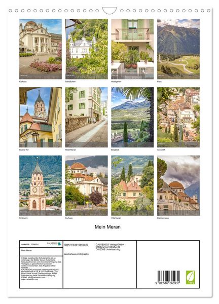 Produktbild: Mein Meran (Wandkalender 2026 DIN A3 hoch), CALVENDO Monatskalender