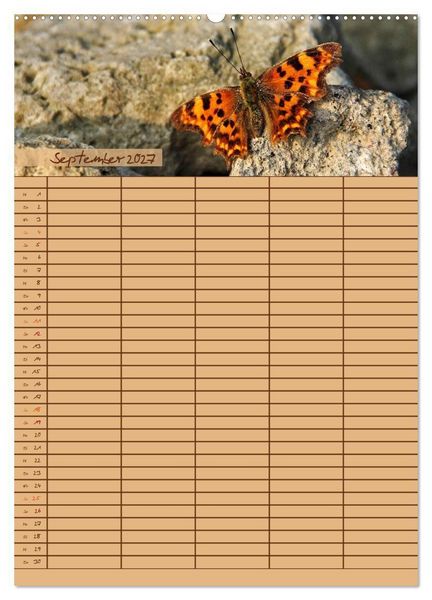 Produktbild: Tierischer Familienplaner (Wandkalender 2027 DIN A2 hoch), CALVENDO Monatskalender