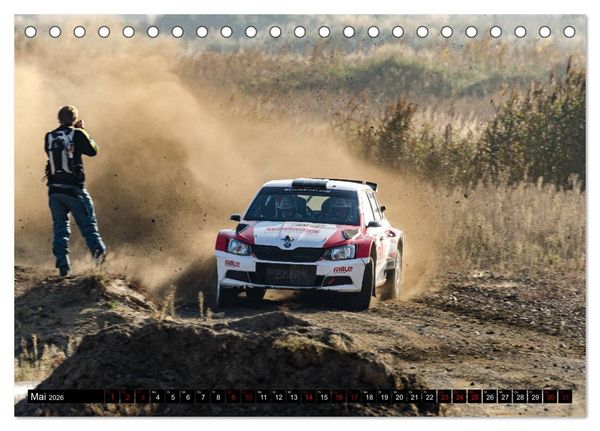 Produktbild: SCHNELL! AUTHENTISCH! MITTENDRIN! - RALLYE! (Tischkalender 2026 DIN A5 quer), CALVENDO Monatskalender
