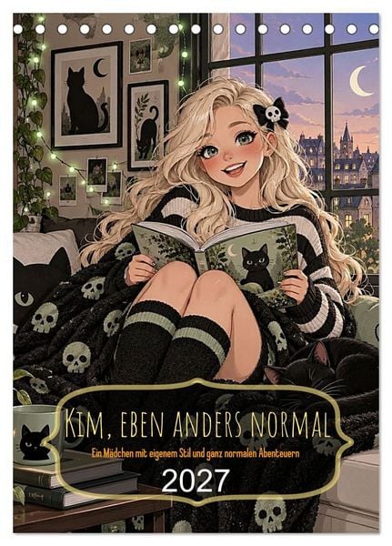 Produktbild: Kim, eben anders normal (Tischkalender 2027 DIN A5 hoch), CALVENDO Monatskalender