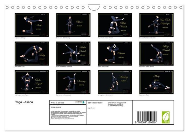 Produktbild: Yoga - Asana (Wandkalender 2027 DIN A4 quer), CALVENDO Monatskalender