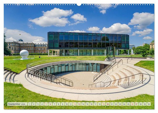 Produktbild: Stuttgart Stadtrundgang (Wandkalender 2026 DIN A2 quer), CALVENDO Monatskalender