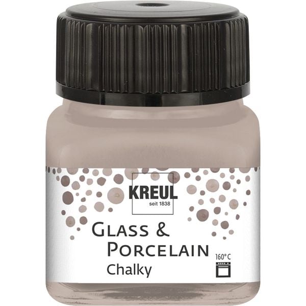 KREUL Porzellanfarbe Chalky noble nougat 20ml Glas