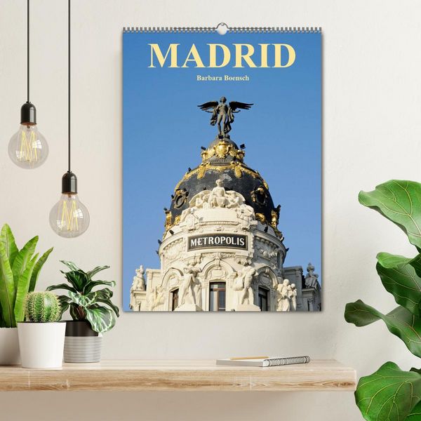 Produktbild: Madrid (Wandkalender 2026 DIN A2 hoch), CALVENDO Monatskalender