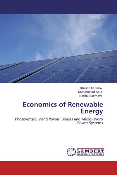 Produktbild: Economics of Renewable Energy