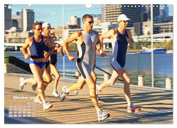Produktbild: Triathlon: Mit Leidenschaft zur pers&ouml;nlichen Bestzeit (Wandkalender 2027 DIN A3 quer), CALVENDO Monatskalender