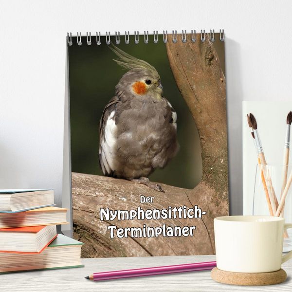 Produktbild: Der Nymphensittich-Terminplaner (Tischkalender 2026 DIN A5 hoch), CALVENDO Monatskalender