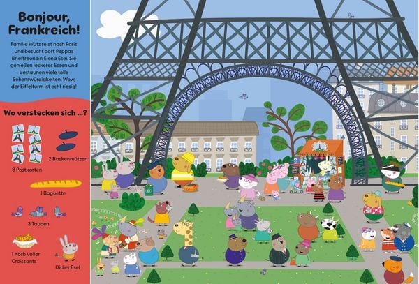 Produktbild: Peppa Pig: Wo ist Peppa? Mein Urlaubs-Wimmelbuch