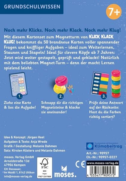 Produktbild: Klick Klack Klug Erweiterungsset Allgemeinwissen ab 7 Jahren