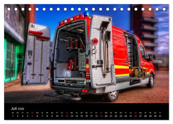 Produktbild: Berufsfeuerwehr Salzgitter (Tischkalender 2026 DIN A5 quer), CALVENDO Monatskalender