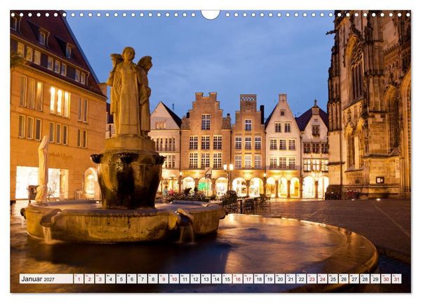 Produktbild: Lebenswertes M&uuml;nster (Wandkalender 2027 DIN A3 quer), CALVENDO Monatskalender