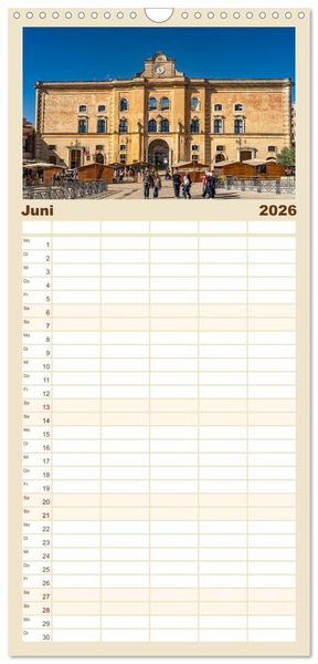 Produktbild: Familienplaner 2026 - Italiens Welterbe Matera mit 5 Spalten (Wandkalender, 21 x 45 cm) CALVENDO