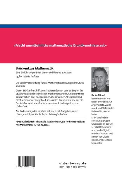 Produktbild: Brückenkurs Mathematik