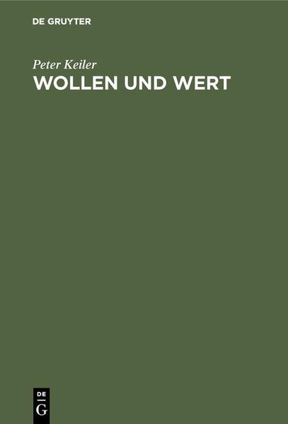Produktbild: Wollen und Wert