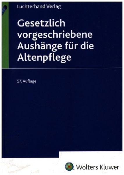 Produktbild: Gesetzlich vorgeschriebene Aush&auml;nge f&uuml;r die Altenpflege 2024