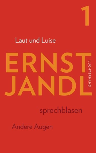 Laut und Luise, Taschenbuch von Ernst Jandl, Luchterhand, 9783630874814