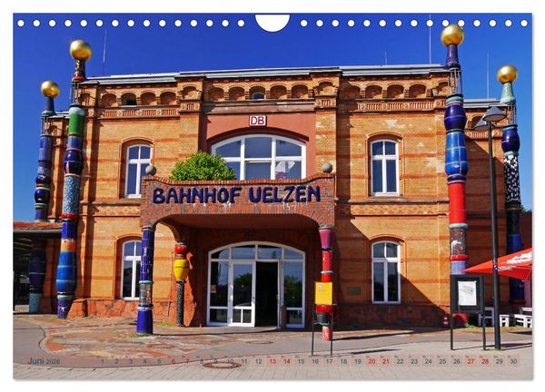 Produktbild: Hansestadt Uelzen. Fachwerk, Kunst und ein ber&uuml;hmter Bahnhof (Wandkalender 2026 DIN A4 quer), CALVENDO Monatskalender