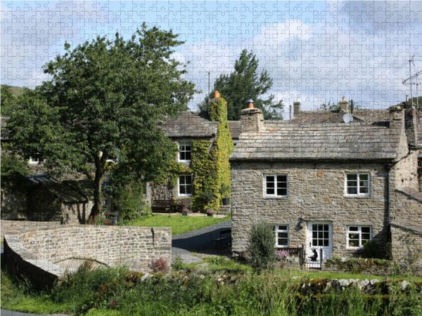 Produktbild: CALVENDO Puzzle Thwaite, ein idyllisches Dorf in Yorkshire 1000 Teile Lege-Gr&ouml;&szlig;e 64 x 48 cm Foto-Puzzle Bild von Susanne Paulus
