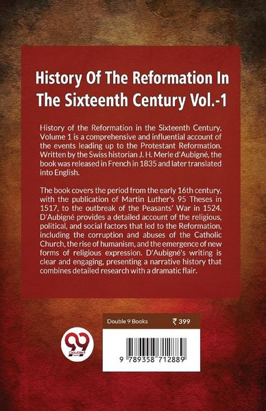 Produktbild: History Of The Reformation In The Sixteenth Century Vol.- 1