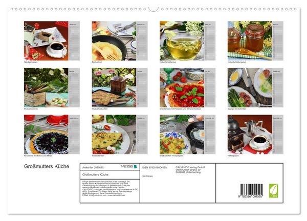 Produktbild: Gro&szlig;mutters K&uuml;che (hochwertiger Premium Wandkalender 2026 DIN A2 quer), Kunstdruck in Hochglanz