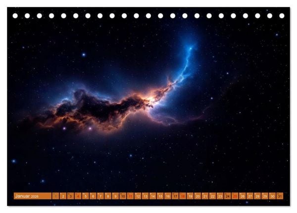 Produktbild: Gammablitze im Universum (Tischkalender 2026 DIN A5 quer), CALVENDO Monatskalender